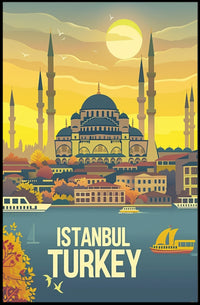 Istanbul Hagia Sophia Travel Poster PosterGoat