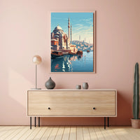 Istanbul Waterfront Serenity: Urban or Cityscape Poster PosterGoat