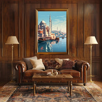 Istanbul Waterfront Serenity: Urban or Cityscape Poster PosterGoat
