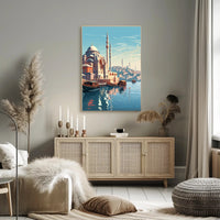 Istanbul Waterfront Serenity: Urban or Cityscape Poster PosterGoat
