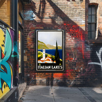 Italian Lakes Vintage Travel Poster PosterGoat