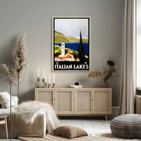 Italian Lakes Vintage Travel Poster PosterGoat