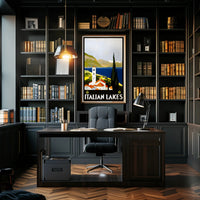 Italian Lakes Vintage Travel Poster PosterGoat
