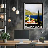 Italian Lakes Vintage Travel Poster PosterGoat