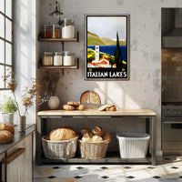 Italian Lakes Vintage Travel Poster PosterGoat