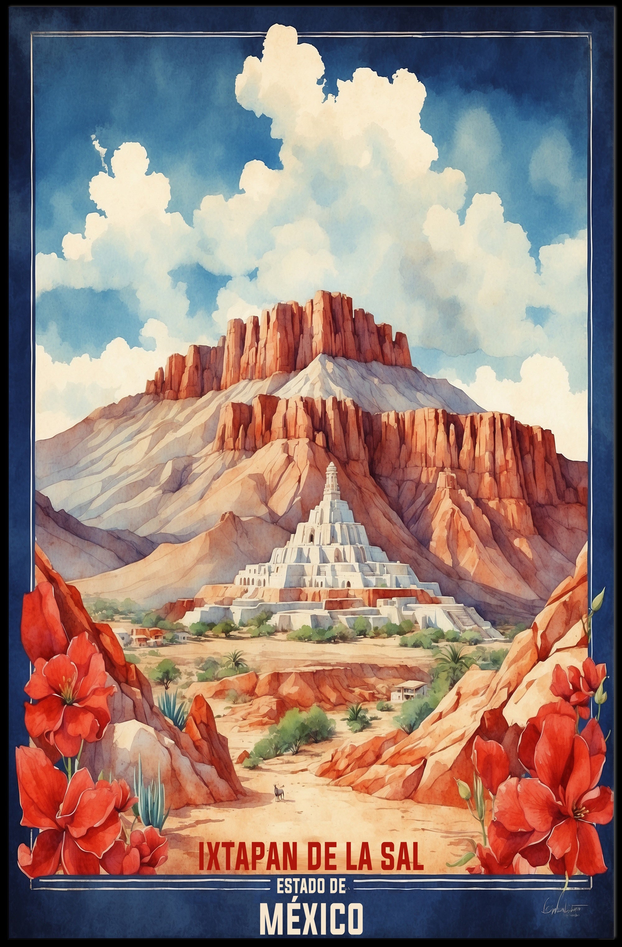 Ixtapan de la Sal Vintage Travel Poster PosterGoat