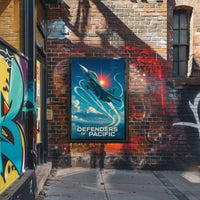 JASDF F-2 Fighter Jet in Heroic Poster PosterGoat