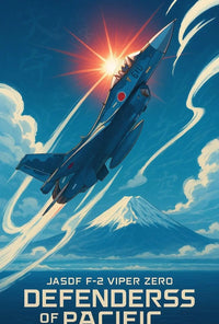 JASDF F-2 Viper Zero Japanese Poster PosterGoat