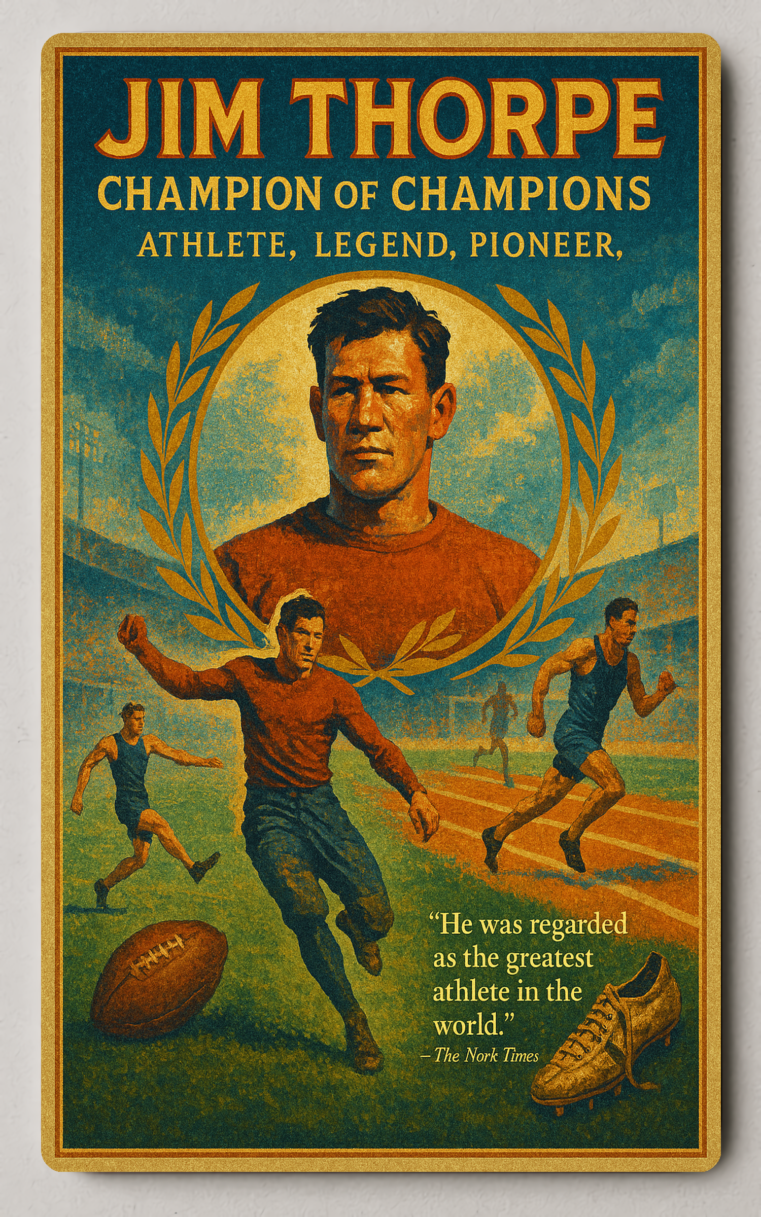 Jim Thorpe Champion of Champions Trading Card