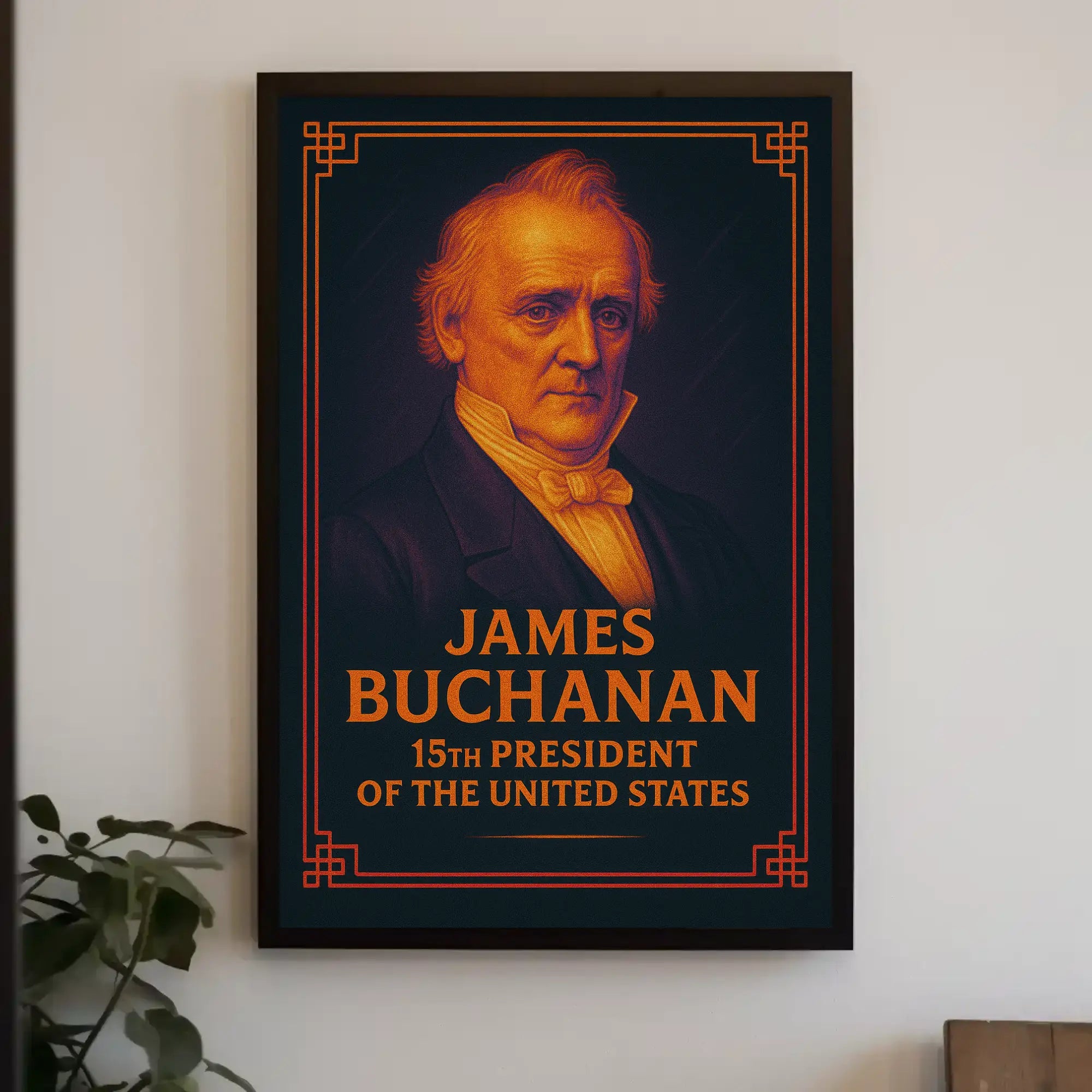 James Buchanan Vintage Presidential Historical Poster PosterGoat