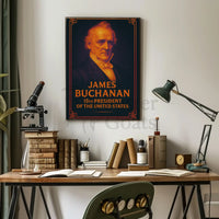 James Buchanan Vintage Presidential Historical Poster PosterGoat