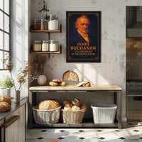 James Buchanan Vintage Presidential Historical Poster PosterGoat