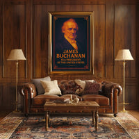 James Buchanan Vintage Presidential Historical Poster PosterGoat