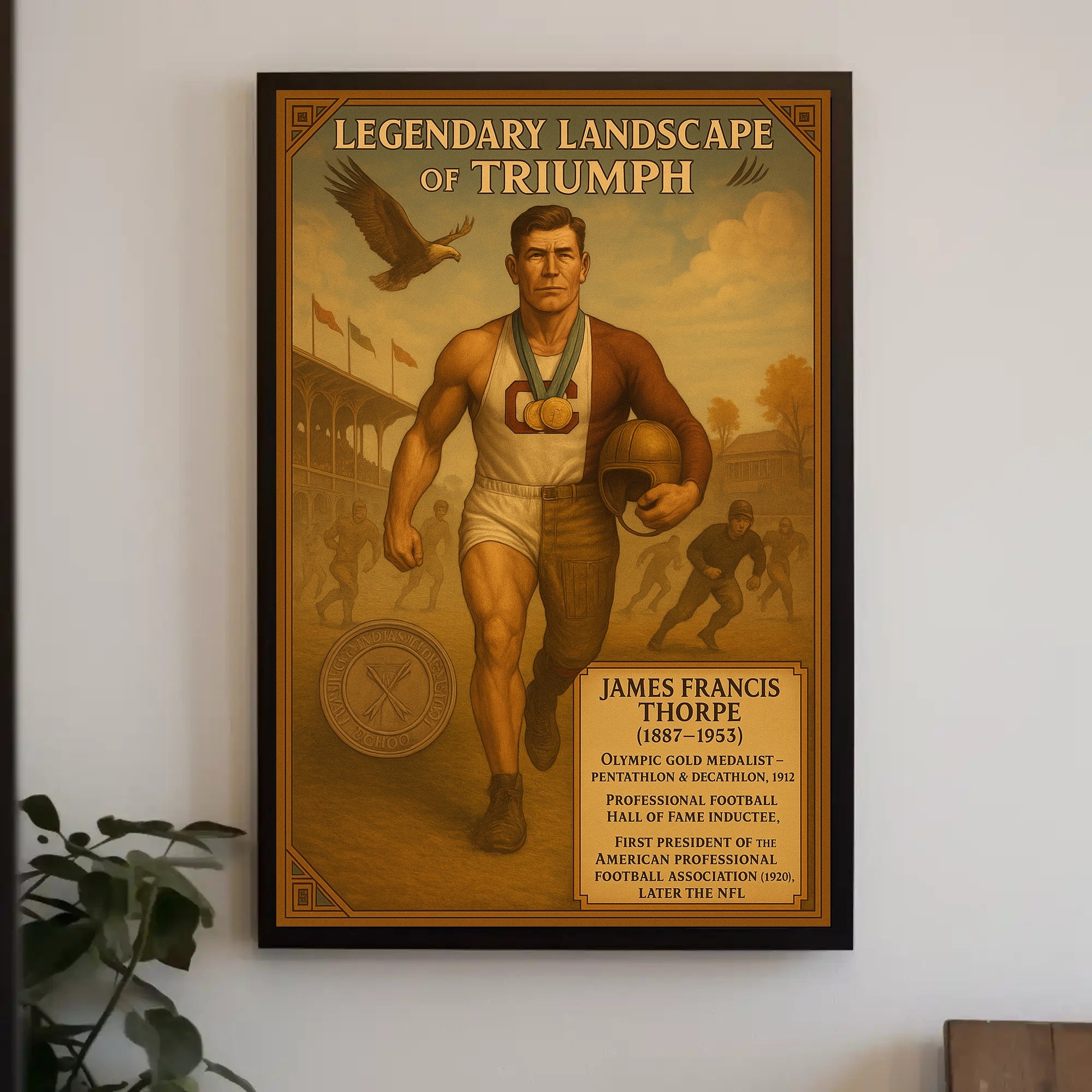 James Francis Thorpe Legendary Athlete Poster PosterGoat