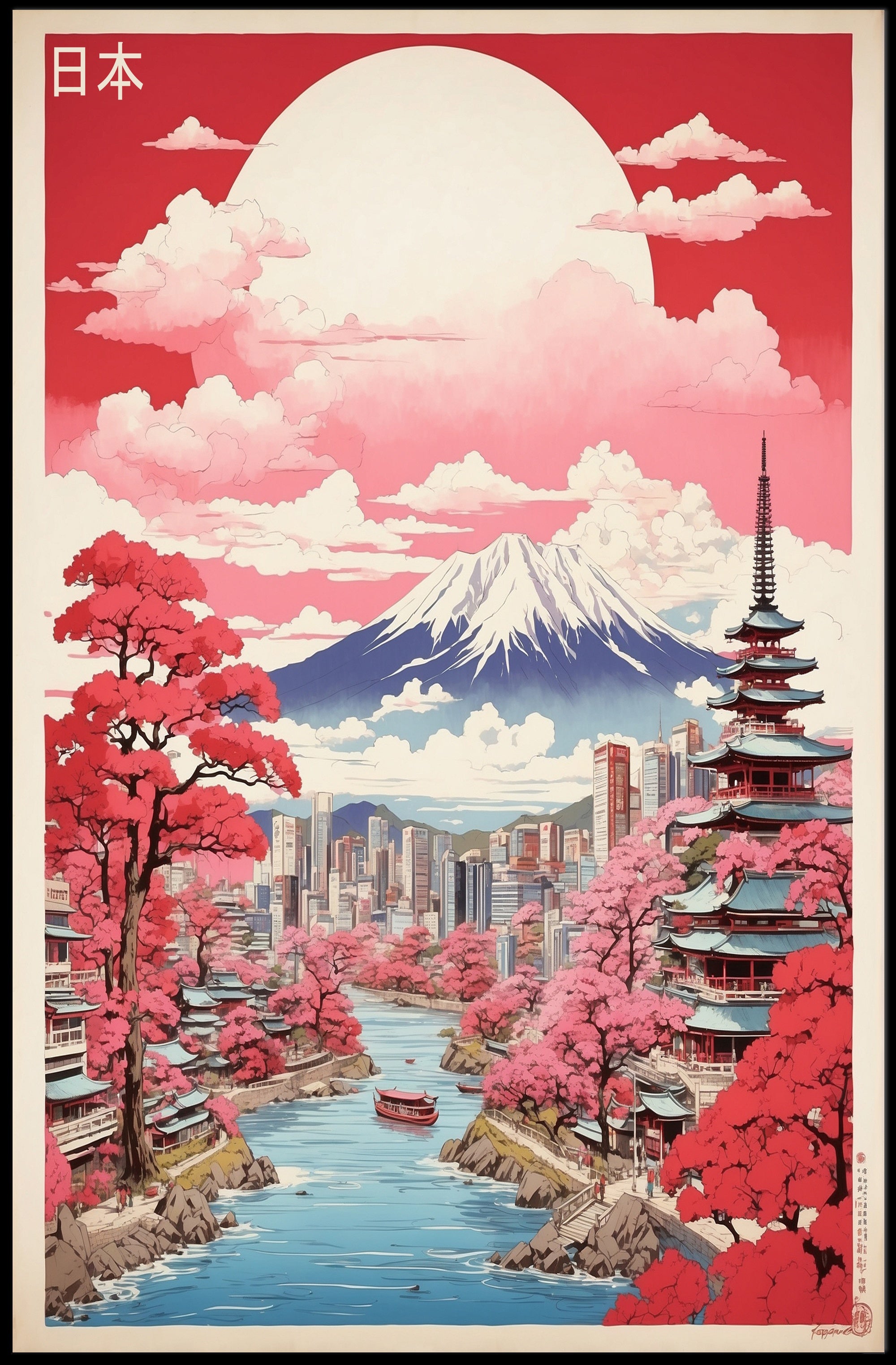Japan's Timeless Harmony in Cultural or Heritage Poster PosterGoat