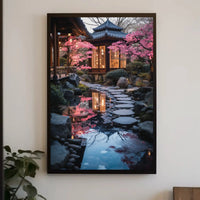 Japanese Garden Serenity Cultural or Heritage Poster PosterGoat