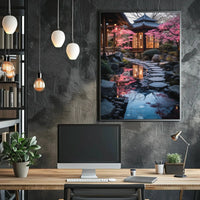 Japanese Garden Serenity Cultural or Heritage Poster PosterGoat