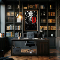 Japanese Nightlife Lanterns Graphic Cultural or Heritage Poster PosterGoat