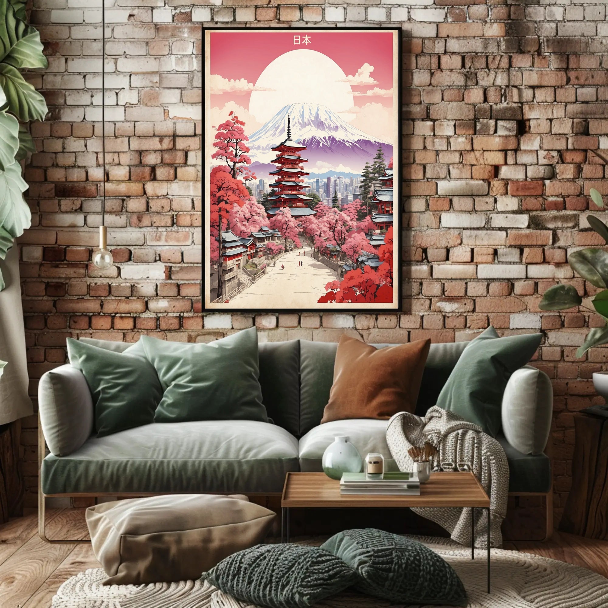 Japanese Tranquility Cherry Blossoms Cultural Heritage Poster PosterGoat