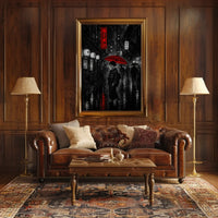 Japanese Umbrella: Stylish Solitude Cultural or Heritage Poster PosterGoat