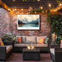 Jasper National Park: Vintage Serenity National Park Poster PosterGoat