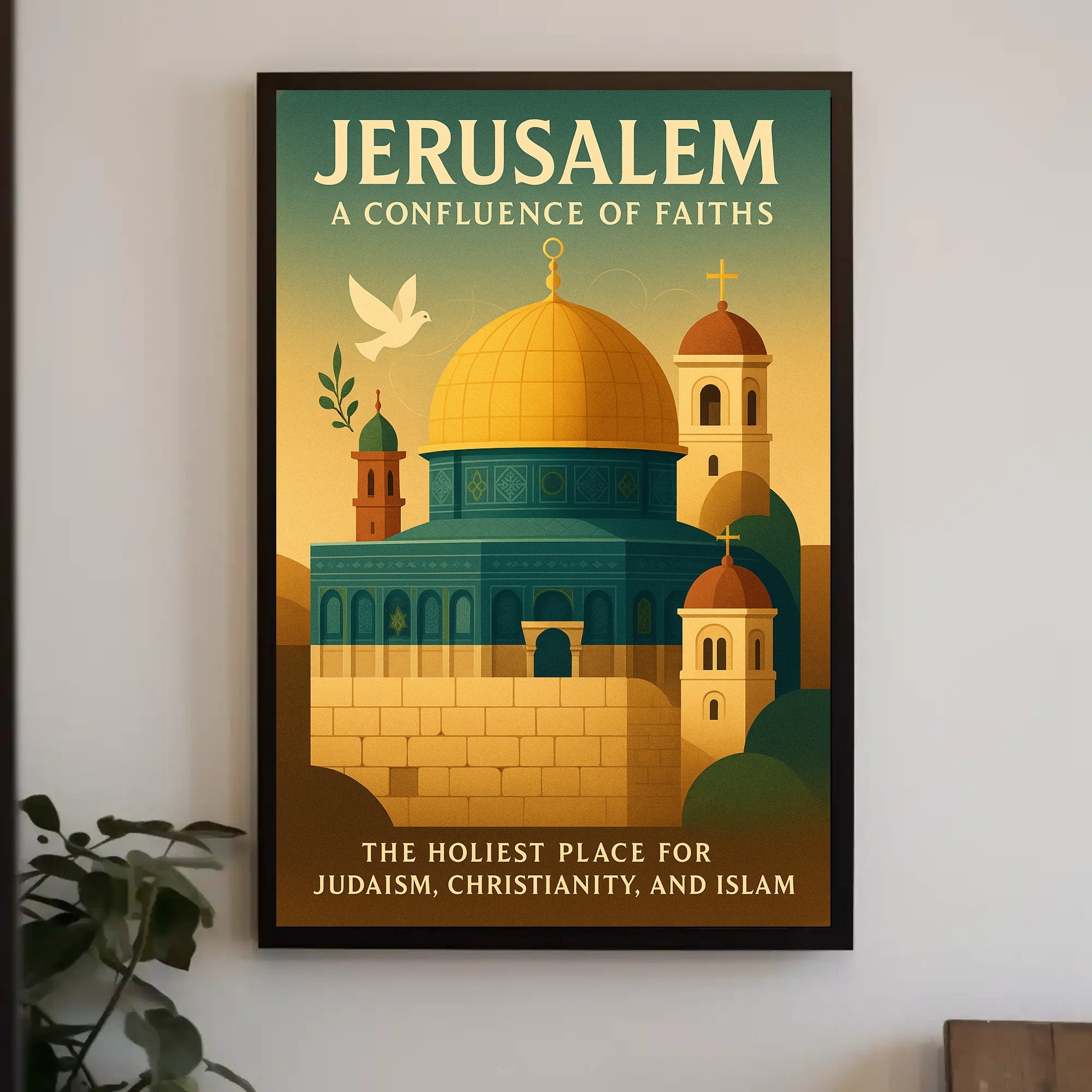 Jerusalem Confluence of Faiths Poster Art PosterGoat