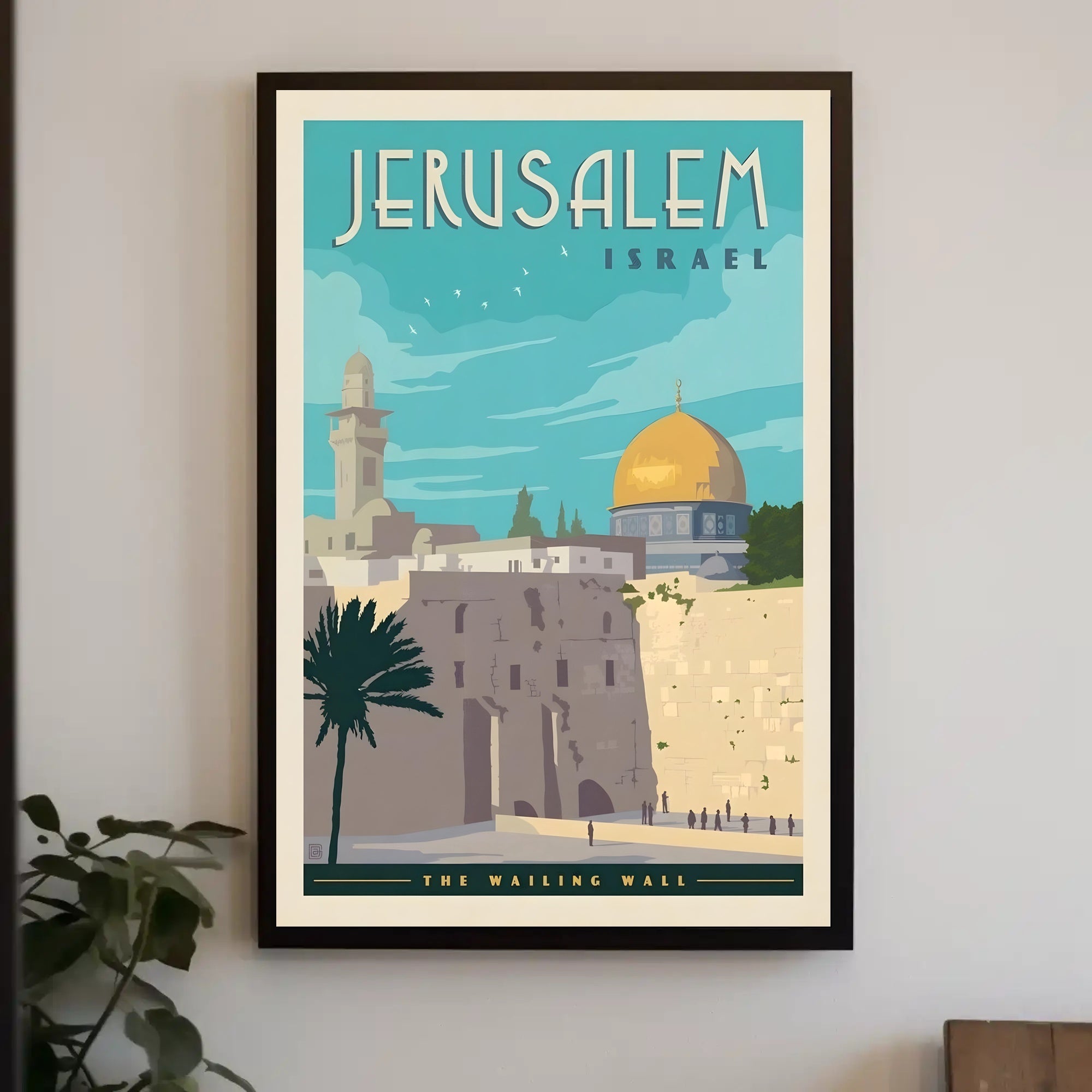Jerusalem Heritage Vintage Travel Poster PosterGoat