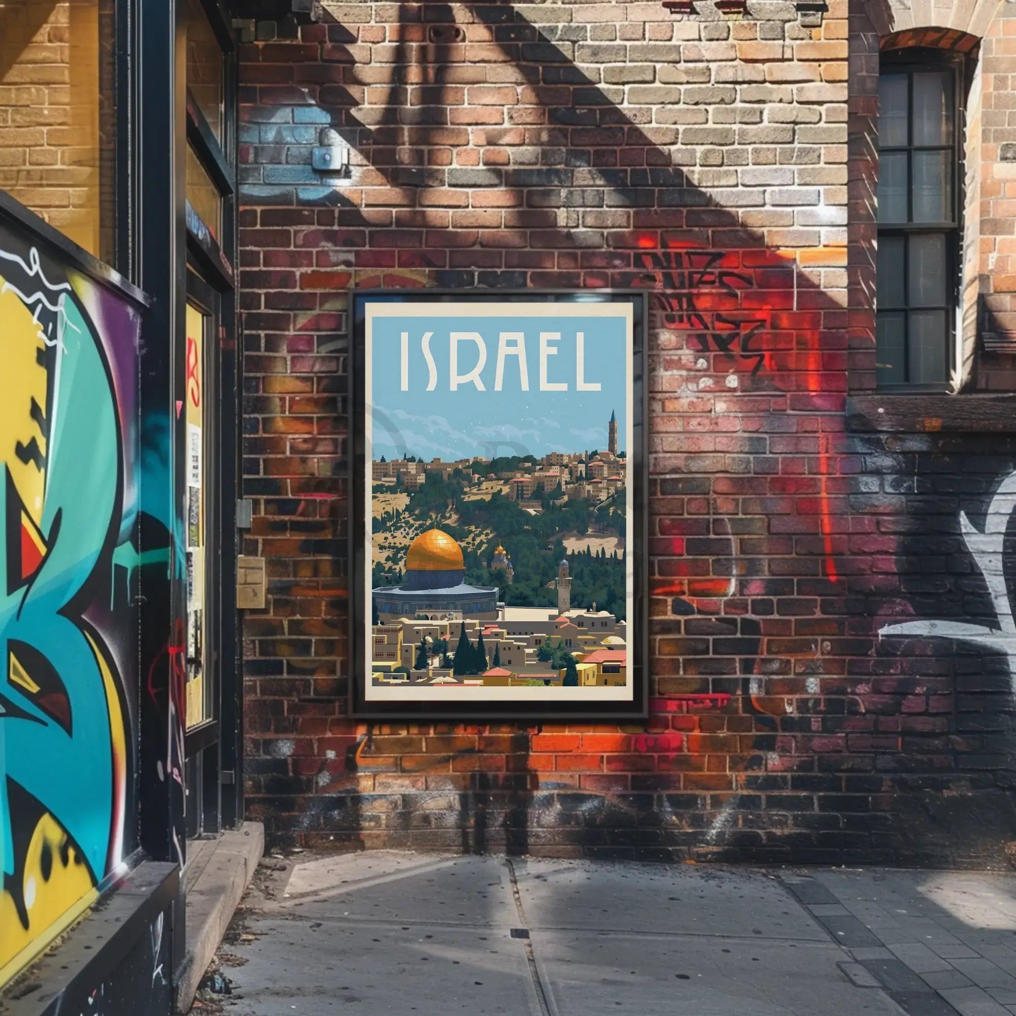Jerusalem's Historic Beauty Vintage Travel Poster PosterGoat