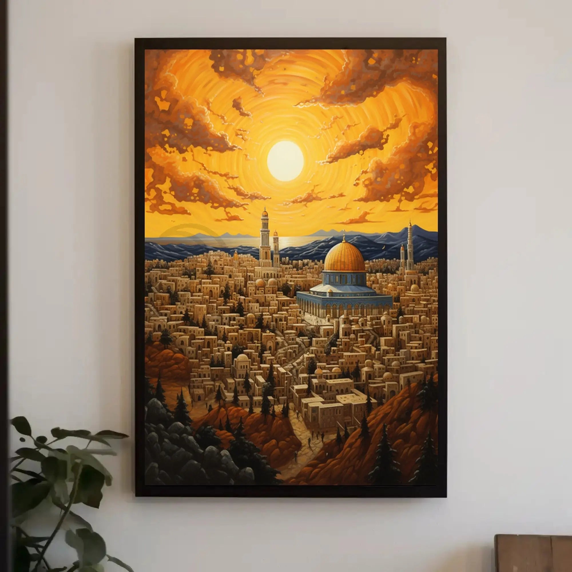 Jerusalem's Mystical Golden Dome Cultural Heritage Poster PosterGoat