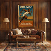 Jesse Owens Breaking Boundaries Poster Art PosterGoat