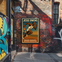 Jesse Owens Breaking Boundaries Poster Art PosterGoat