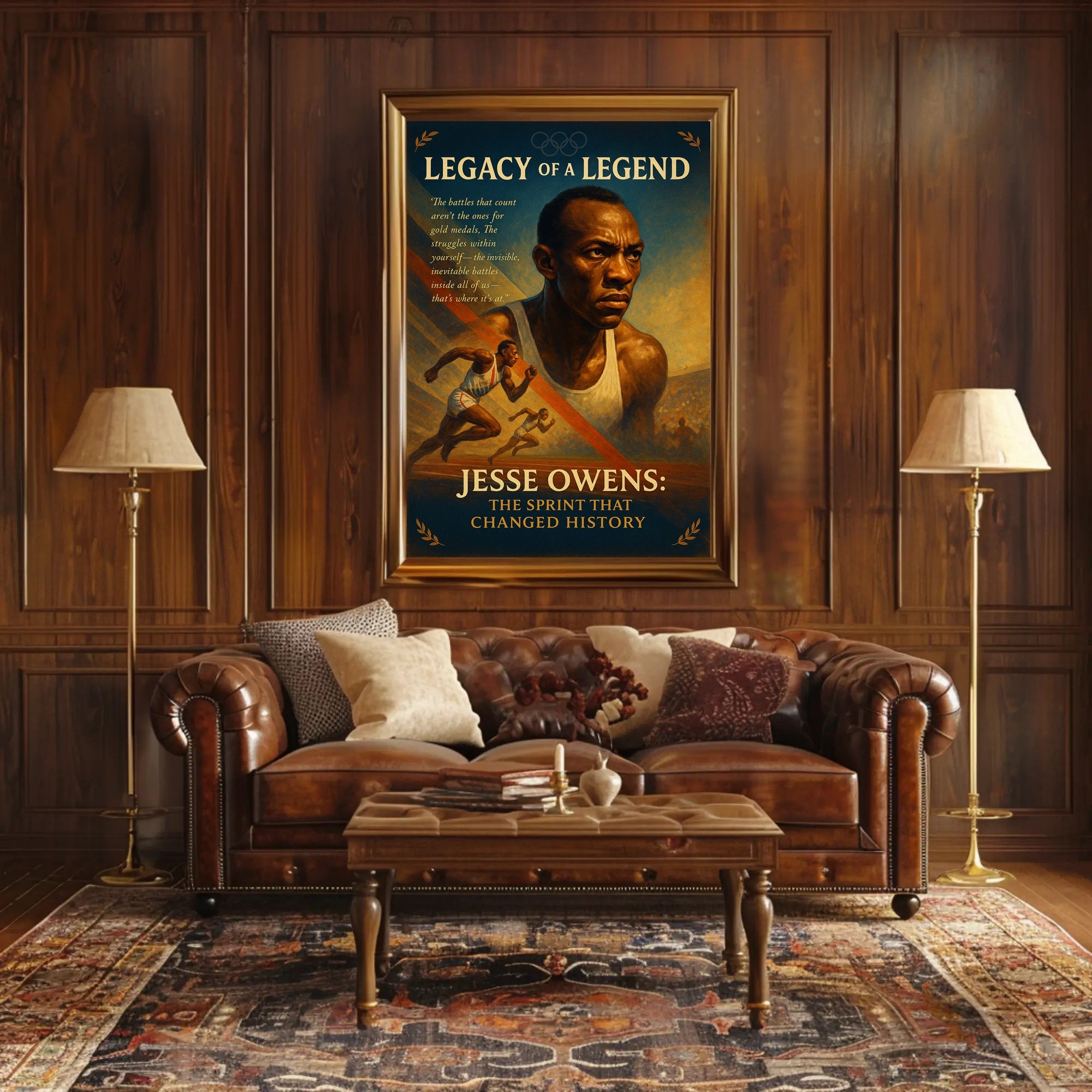 Jesse Owens Legacy Of A Legend Poster Print PosterGoat