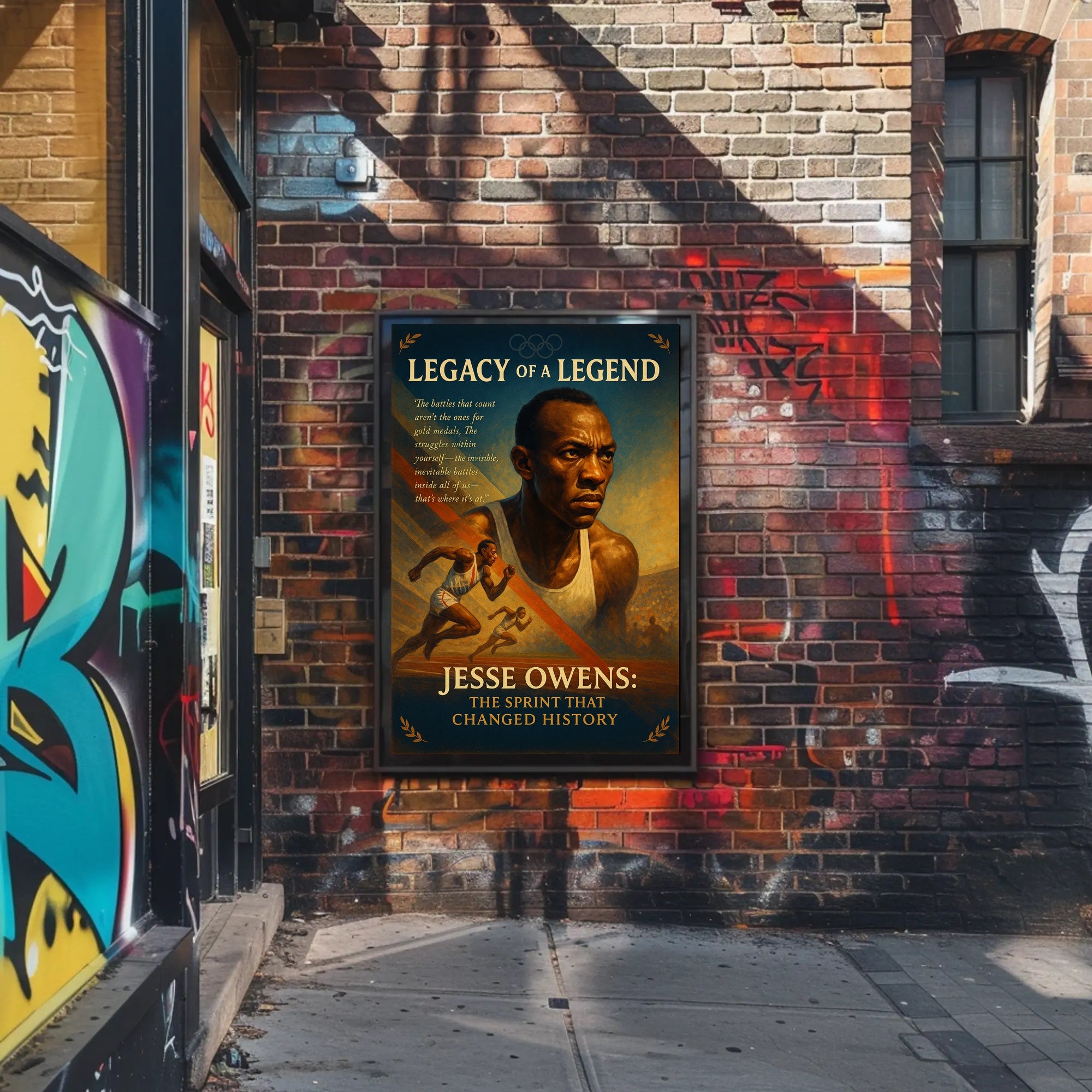 Jesse Owens Legacy Of A Legend Poster Print PosterGoat