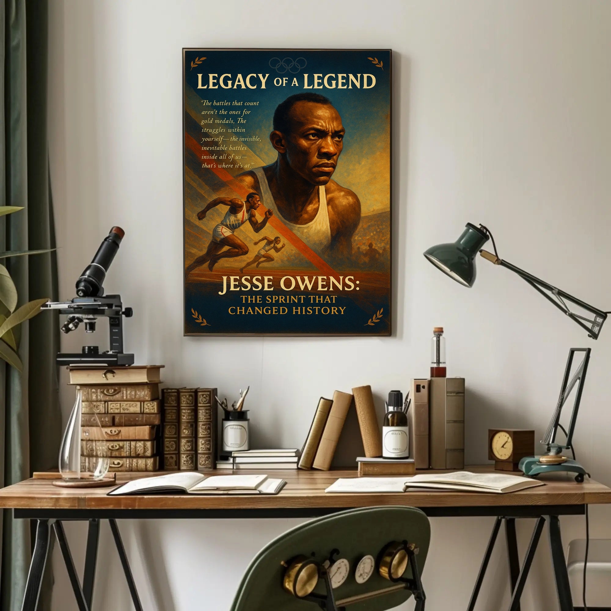 Jesse Owens Legacy Of A Legend Poster Print PosterGoat