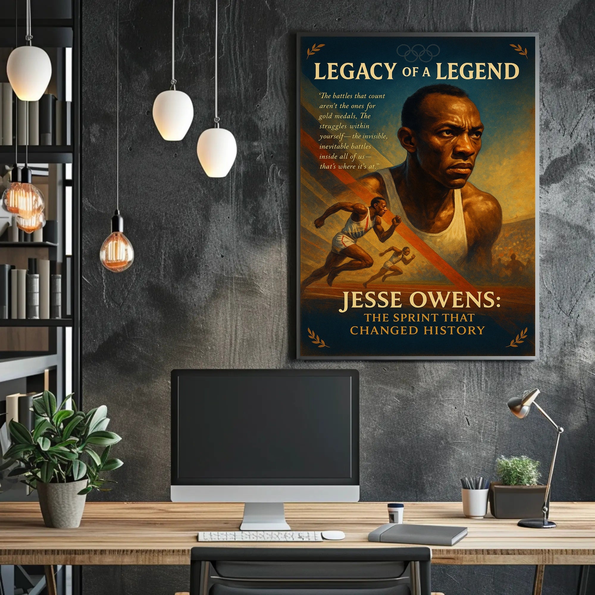 Jesse Owens Legacy Of A Legend Poster Print PosterGoat