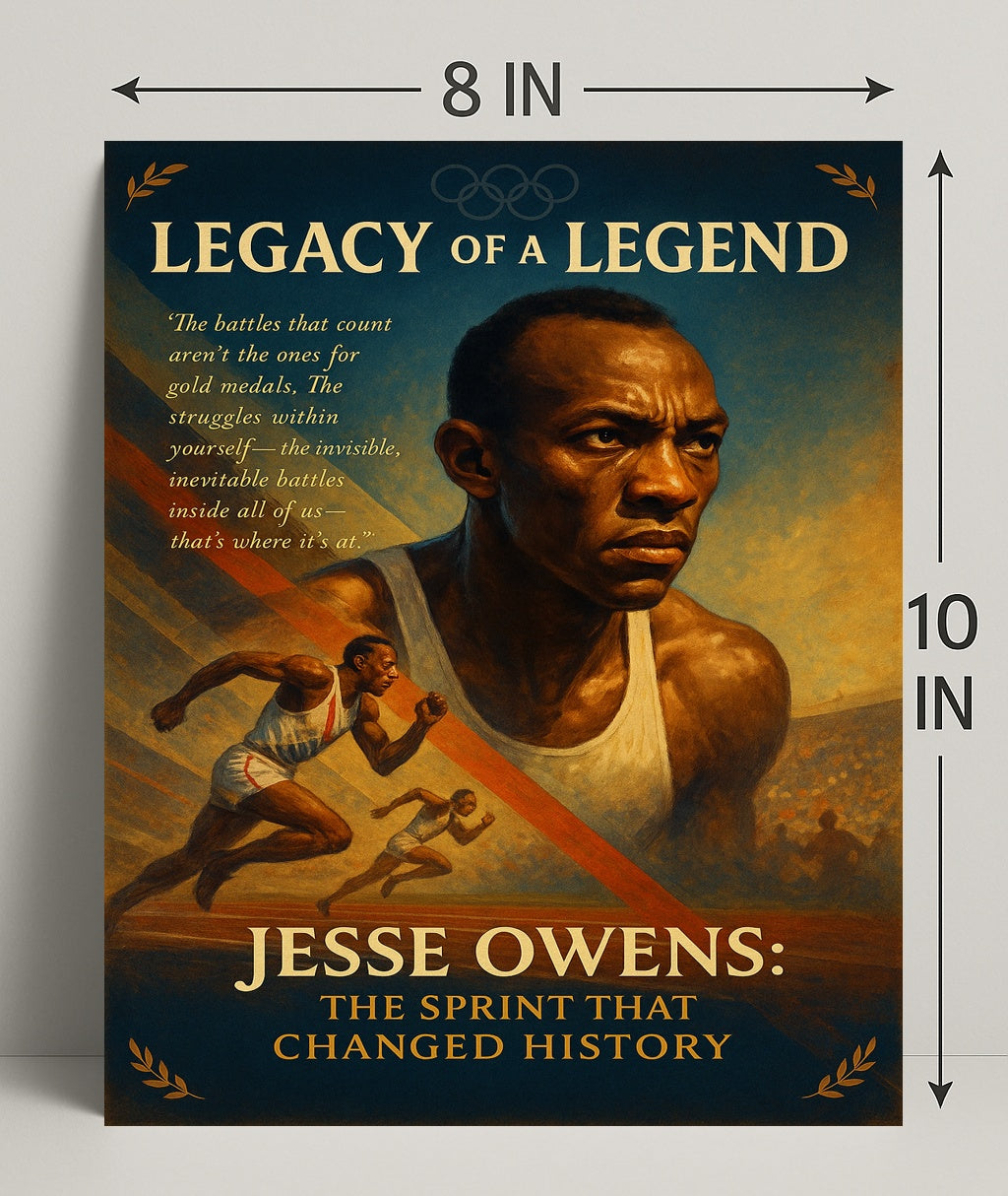 Jesse Owens Legacy Of A Legend Poster Print PosterGoat