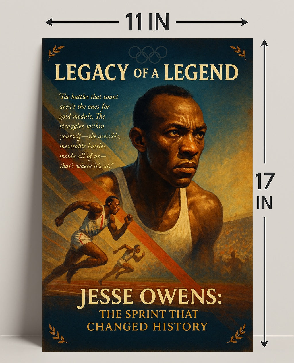 Jesse Owens Legacy Of A Legend Poster Print PosterGoat