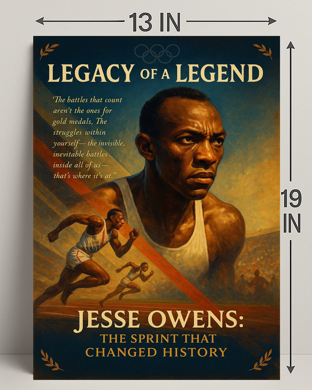 Jesse Owens Legacy Of A Legend Poster Print PosterGoat