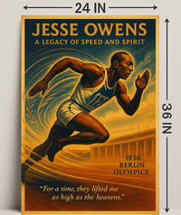 Jesse Owens Legacy Of Speed Poster PosterGoat