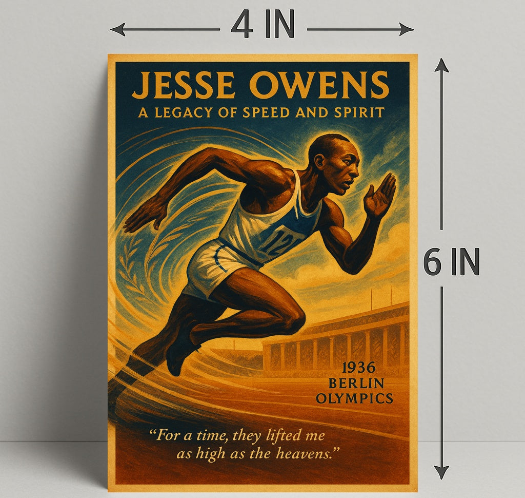 Jesse Owens Legacy Of Speed Poster PosterGoat