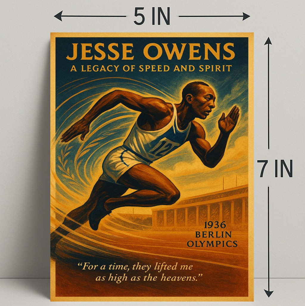 Jesse Owens Legacy Of Speed Poster PosterGoat