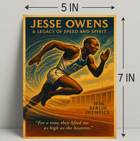 Jesse Owens Legacy Of Speed Poster PosterGoat