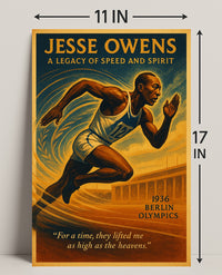 Jesse Owens Legacy Of Speed Poster PosterGoat