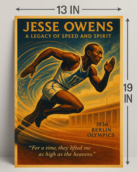 Jesse Owens Legacy Of Speed Poster PosterGoat