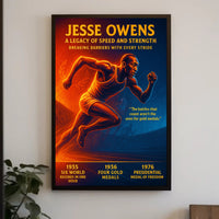 Jesse Owens Legacy of Speed Poster Art PosterGoat