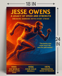 Jesse Owens Legacy of Speed Poster Art PosterGoat