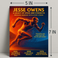 Jesse Owens Legacy of Speed Poster Art PosterGoat