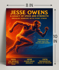 Jesse Owens Legacy of Speed Poster Art PosterGoat