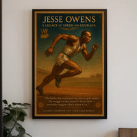 Jesse Owens Legacy of Speed Poster Art PosterGoat