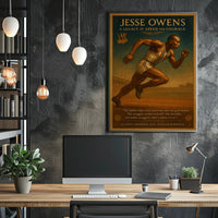 Jesse Owens Legacy of Speed Poster Art PosterGoat